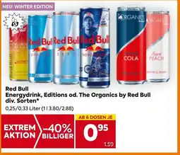 Billa Energydrink, Editions od. The Organics by Red Bull Angebot