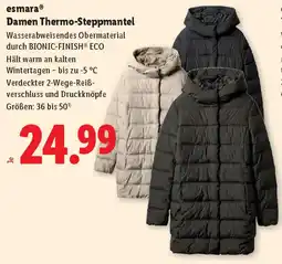 Lidl esmara Damen Thermo Steppmantel Angebot