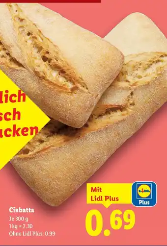 Lidl Ciabatta Angebot