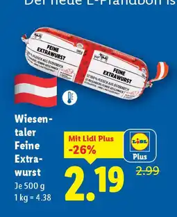 Lidl Wiesen taler Feine Extra wurst Angebot