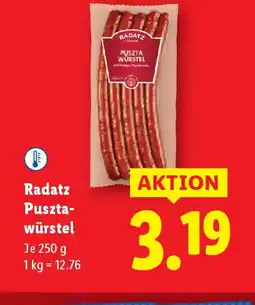 Lidl Radatz Puszta würstel Angebot