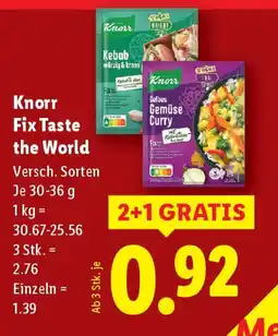 Lidl Knorr Fix Taste the World Angebot