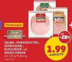 PENNY SAUNA-, HONIGKRUSTEN-, KÜRBISKERN-, BURGUNDER- od. KRENSCHINKEN Angebot