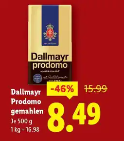 Lidl Dallmayr Prodomo gemahlen Angebot