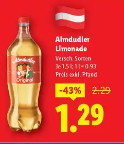 Lidl Almdudler Limonade Angebot