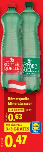 Lidl Römerquelle Mineralwasser Angebot