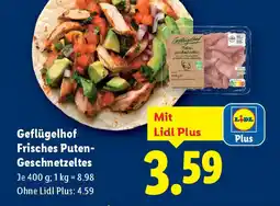 Lidl Geflügelhof Frisches Puten Geschnetzeltes Angebot