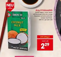Interspar Aroy D Kokosmilch Angebot