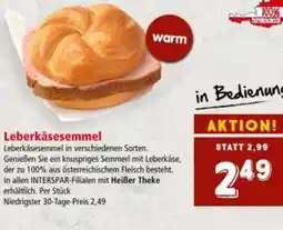 Interspar Leberkäsesemmel Angebot