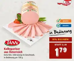 Interspar Kalbspariser aus Österreich Angebot