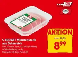 Interspar S budget minutensteak aus österreich Angebot