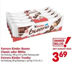 Interspar Ferrero Kinder Bueno Classic oder White Angebot