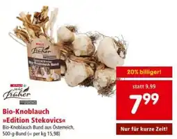 Interspar Bio-Knoblauch Angebot