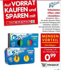 Interspar Schwämme Plus Angebot