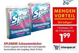 Interspar Splendid schwammtücher Angebot