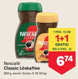 MPreis Nescafé Classic Löskaffee Angebot