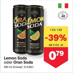 MPreis Lemon Soda oder Oran Soda Angebot
