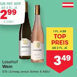 MPreis Lesehof Wein Angebot
