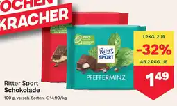 MPreis Ritter Sport Schokolade Angebot