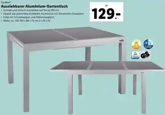 Lidl Florabest Ausziehbarer Aluminum Gartentisch Angebot