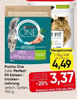 Spar Purina one oder perfect fit katzen nahrung Angebot