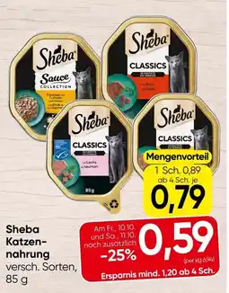 Spar Sheba katzen nahrung Angebot