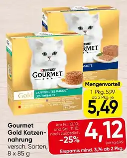 Spar Gourmet Gold Katzen nahrung Angebot