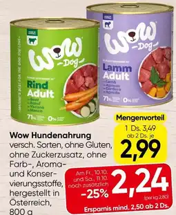 Spar Wow hundenahrung Angebot