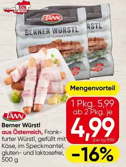Spar Berner wurstl Angebot