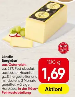Spar Ländle bergkäse Angebot
