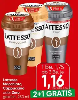 Spar Lattesso macchiato, cappuccino oder zero Angebot