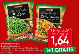 Spar Spar gemüse oder gemüsemischungen Angebot