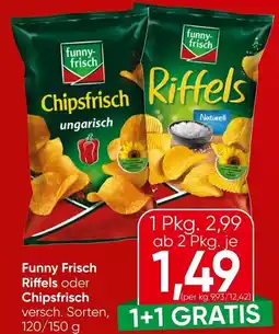 Spar Funny frisch riffels oder chipsfrisch Angebot