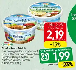 Spar Bio topfenaufstrich Angebot