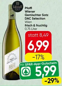 Spar Pfaffl wiener gemischter satz dac selection wien frisch & fruchtig Angebot