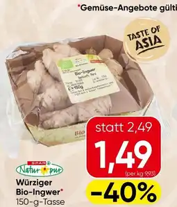 Spar würziger bio ingwer Angebot