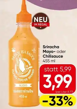 Spar Sriracha mayo oder chilisauce Angebot