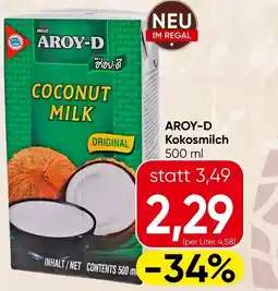 Spar Aroy-d kokosmilch Angebot