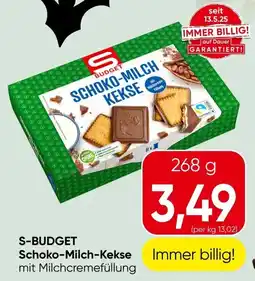 Spar S-budget schoko milch kekse Angebot