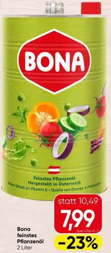 Spar Bona feinstes pflanzenöl Angebot