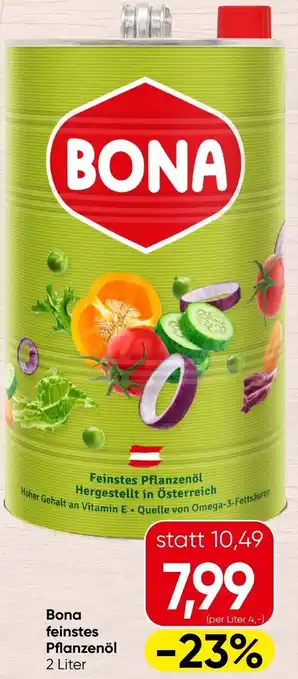 Spar Bona feinstes pflanzenöl Angebot