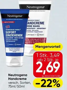 Spar Neutrogena handcreme Angebot