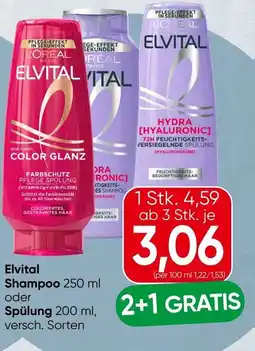 Spar Elvital shampoo oder spülung Angebot