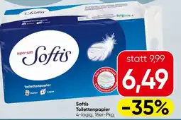 Spar Softis toilettenpapier Angebot