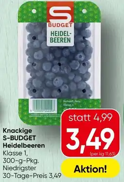 Spar Knackige s-budget heidelbeeren Angebot
