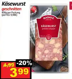 Wurstico Käsewurst geschnitten Angebot