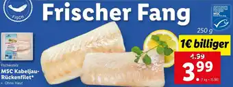 Lidl Fischerstolz MSC Kabeljau Rückenfilet Angebot