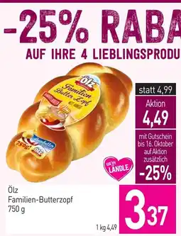 Sutterlüty Ölz Familien-Butterzopf Angebot