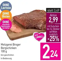 Sutterlüty Metzgerei Broger Bergschinken Angebot