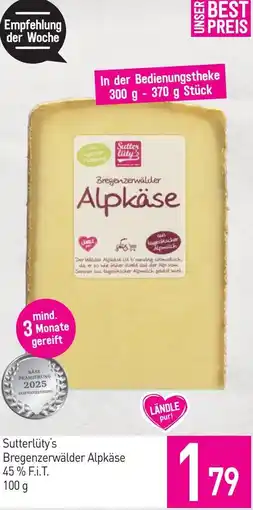 Sutterlüty Sutterlüty's Bregenzerwälder Alpkäse Angebot